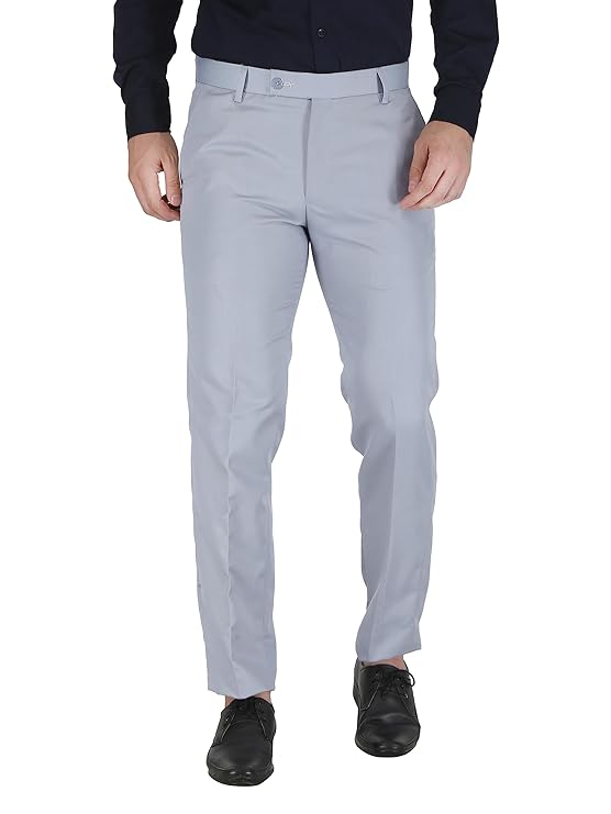 Blue Pv Lycra Lightweight Formal Trousers For Men, Regular Fit at best  price in Bhilwara